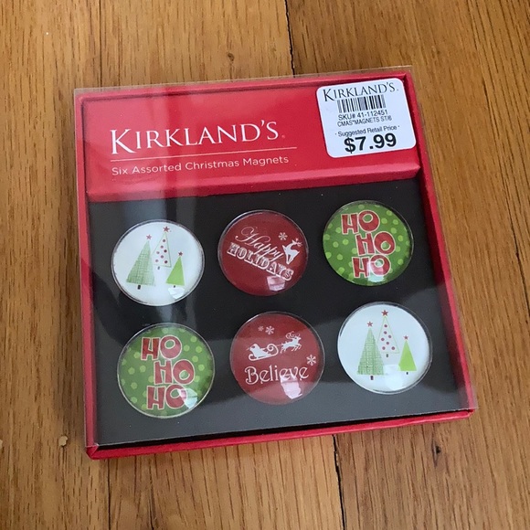 Kirklands assorted Christmas magnets. 2 packages sold as a lot. 12 magnets total - Picture 2 of 6